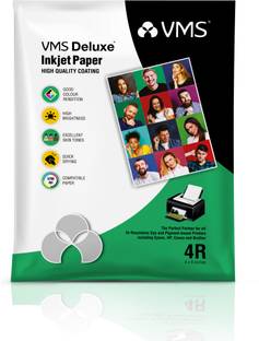 VMS Deluxe Photo Paper 4R 180 gsm 100 Sheets (pack of 1) Unruled 4"x6" (4R) 180 gsm Inkjet Paper
