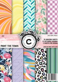 Craftastique Craftastique Paint The Town Scrapbooking Paperpack A4 250 gsm Craft paper