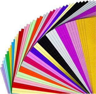 Eclet 90 gsm 50 sheet 5 sheet x 10 neon colour art and craft double side color sheet A4 90 gsm Coloured Paper
