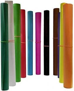Sejas Collections | Pack of 10 | Multicolor, Bright, BIG / FULL Size, Chart / Pastel Sheets, Used in art and craft, collage, projects, posters etc. Plain / Unrulled, Size: 70x56 centimeters, Ideal for schools, home, College & Corporate craft projects, 200 gsm Drawing Paper