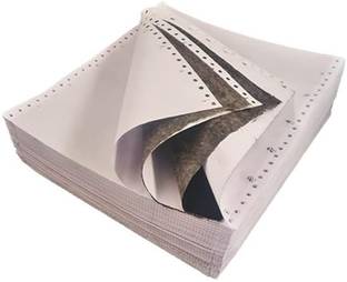 First Click Computer Paper Dot Matrix Continuous Printer Paper 803 No. 3 Part 250 Sheets Unruled 25.4X30.4cm 80 gsm Printer Paper