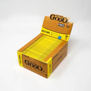 TANISHKA EXPORT Arabic Slow Burning Gogo Paper with Filter (1 Box) Unruled King 13 gsm Paper Roll