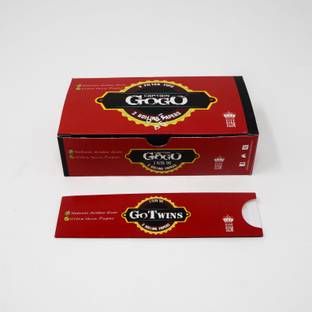 कैप्टन गोगो Go twins Two skin and two tips Premium Quality अनरोल्ड King size पेपर रोल