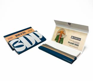 3dp Skins N Tips Brown Unruled KING SIZE SLIM 13 gsm Paper Roll