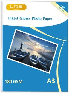LRS Inkjet Glossy Paper - पैक ऑफ 20 शीट्स - A3 फोटो पेपर