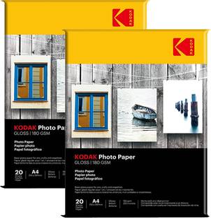 KODAK Inkjet Photo Paper 20 Sheets Glossy A4 180 gsm Inkjet Paper