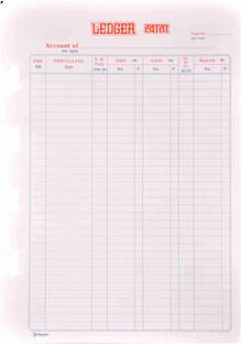 NEELGAGAN Loose Leaf Sheet (Ideal For Binder) Ruled Suitable For Legal Size 90 gsm Ledger Paper