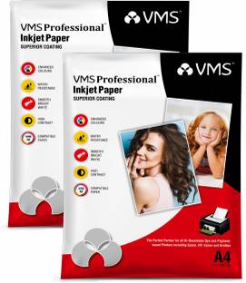 VMS Professional High Glossy Photo Paper (2 x 20 sheets) Unruled A4 210 gsm Inkjet Paper
