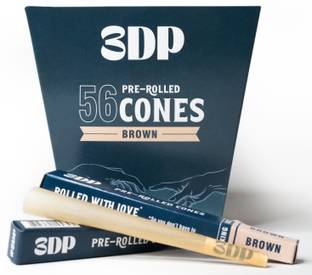 3dp PRE ROLLED CONES BROWN KING SIZE 109mm 13 gsm Transparent Paper