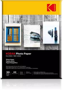 KODAK Inkjet Photo Paper 20 Sheets Glossy A4 180 gsm Inkjet Paper