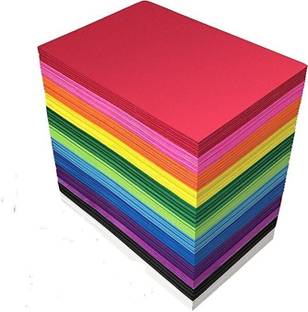 Eclet 100 Coloured Sheets (10 Sheets each color) Copy Printing/Art and Craft Paper Double Sided ColouredOffice Stationery Birthday Gift,christmas decor etc A4 90 gsm Coloured Paper