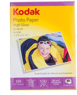 KODAK High Gloss Photo Paper Unruled 5R ( 5 X 7 ) 180 gsm Photo Paper