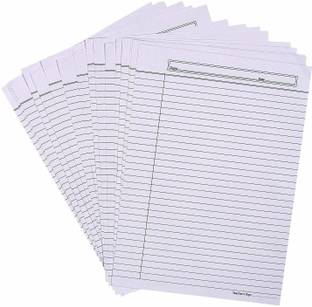 DSR A4 Single Side Ruled Paper-100 GSM Thick Paper, Pack of 40 Sheets | Ideal for Projects, Assignments, Practicals, and Homework A4 100 gsm A4 paper