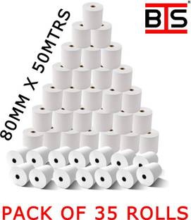 BIS POS Thermal Paper Roll 80MM(3inch) X 50MTRS 50 gsm Paper Roll