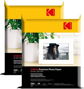 KODAK Photo Paper 2x100 Sheets High Glossy 4x6 4R 200 gsm Photo Paper