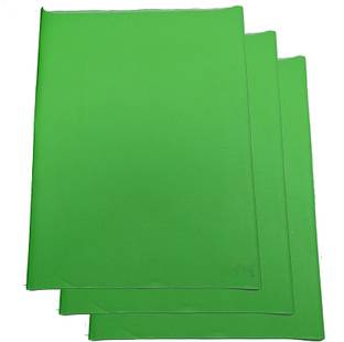 CRAFTWAFT GREEN MATT FLUORESCENT NEON LARGE CRAFT SHEET UNRULE 28X20 INCH LARGE 60 gsm Coloured Paper