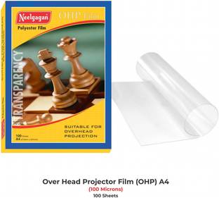 NEELGAGAN Over Head Projector Film (OHP) 100 Sheets Unruled A4 100 gsm Inkjet Paper