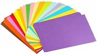 Eclet A4 50 pcs(10 Sheets Each Color) ) Color A4 Medium Size Sheets Art and Craft Paper Double Sided Colored(Length -27.5 cm Width - 20.3 cm A4 90 gsm Coloured Paper