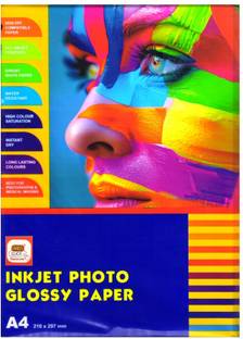 First Click Inkjet Photo Glossy Paper A4 Size- 20 Sheets 180 GSM UNRULED A4 180 gsm Photo Paper