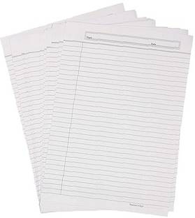 Eclet A4 Size Both Side Ruled White Sheet (Pack of 100 sheets) for Project/Assignment/Practical/Homework(Bsr -100 white sheet ) A4 100 gsm A4 paper