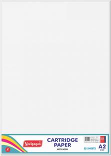 NEELGAGAN White Cartridge Paper A2 Unruled (42cm X 59.4cm) 140 gsm Drawing Paper