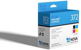 NOVA Epso.n 372 cartridge Photo Printer Ink Cartridge for Epson T-372,PM-520 Black Plain A4 254 gsm Inkjet Paper