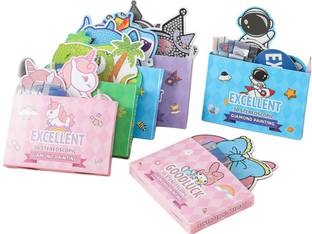 waztex DIY diamond Cartoon Toys DIY Diamond Painting, Art and Craft kit for Children Parchment Craft Kit