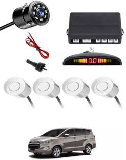 zplus Car Parking Sensors - Set of 4 with Reverse Parking Camera (White)-152 Safety of Passengers/Car One Alarm Kit-2360 Parking Sensor