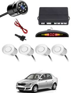 zplus Car Parking Sensors - Set of 4 with Reverse Parking Camera (White)-179 Safety of Passengers/Car One Alarm Kit-2026 Parking Sensor