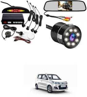 LOVMOTO Universal For Car Monitor with Reverse Parking Camera and Sensor For Wag-onR Reverse Assist Camera System