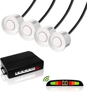 FABTEC Universal Car Parking Sensor with LED Display Object Detectors for Car Reverse Buzzer and Ultrasonic Reverse Parking Sensor