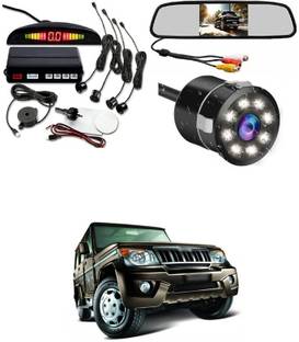 LOVMOTO Universal For Car Monitor with Reverse Parking Camera and Sensor For Bol-ero Reverse Assist Camera System