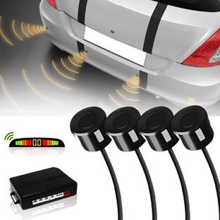 CARZEX Reverse Parking Sensor with LED Display Object Detectors for Car Buzzer and Ultrasonic Reverse Parking Sensor