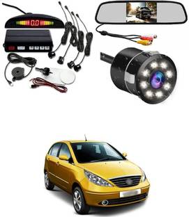 LOVMOTO Monitor with Reverse Parking Camera and Sensor For Ind-ica Vista Reverse Assist Camera System