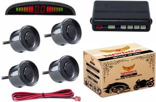 Miwings Buzzer and Ultrasonic Reverse Parking Auto Radar Detectors Car Reverse Parking Sensor with LED Display Parking Sensor