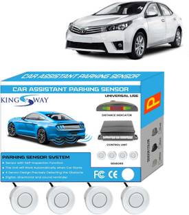 Kingsway White Reverse Parking Sensors for Corolla Altis 2013 to 2020 White Reverse Parking Sensors for Corolla Altis 2013 to 2020 Parking Sensor