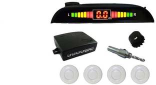 Celix PARKSENS2c14 Car Reverse Parking Sensor with LED Display 200-30cm Range- Silver Parking Sensor