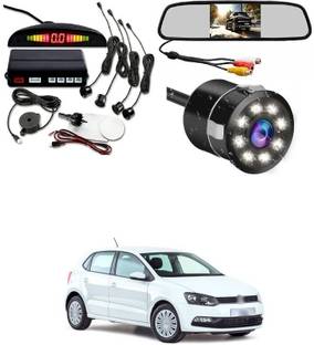 LOVMOTO Universal For Car Monitor with Reverse Parking Camera and Sensor For Po-lo Reverse Assist Camera System