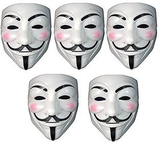 PopTheParty Vendetta Mask Comic Face Anonymous Guy Fawkes Party Mask