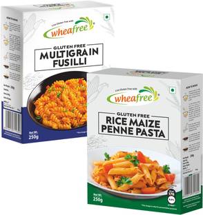 wheafree Gluten Free Multigrain Fusilli (250g)& Rice Maize Penne Pasta(250g) | No Maida Penne, Fusilli Pasta