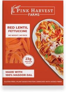 PINK HARVEST FARMS Red Lentil Fettuccine Pasta Fettuccine Pasta