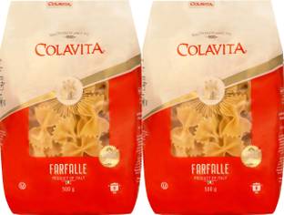Colavita Farfalle Pasta 500g Durum Wheat Pasta (Pack of 2) Farfalle Pasta