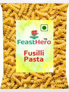Feasthero Zero cholesterol and free of trans fat Fusilli Durum Wheat Semolina Pasta 250g Pasta