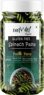 Amwel Organic Gluten Free Spinach Pasta | 220g x 1pc | No Wheat | Power of Spinach Fusilli Pasta