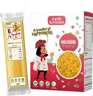 Cook Garden 100% Semolina |High Protein Healthy Diet|Maida & Cholesterol Free, Spaghetti and Macaroni Pasta