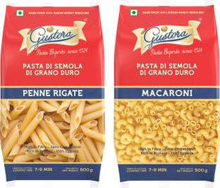 Gustora Penne Rigate & Macaroni Pasta Combo Penne Rigate Pasta