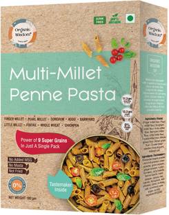 Organic Wisdom Multi-Millet Penne Pasta | Protein Rich with 9 Super Grains | Sun Dried Penne Pasta