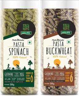 NutraHi Spinach Gluten free pasta + Buckwheat Gluten free pasta (Combo) Pasta