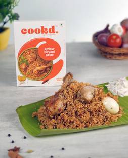 Cookd Ambur Biryani Paste (Serves 3 People) | Ready to Cook Authentic Biryani Paste
