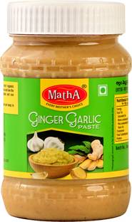 MathA Ginger Garlic / Adrak Lahsun Paste - Fresh & Pure - Thick & Coarse